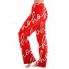 Women  Winter Plaid Pants Full Length Long Trousers Sports Pants