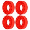4Pcs Silicone Tire Insert Fit for SCX10 III 106x42mm Vibrant Color 1.9in Tire Foam Set Red
