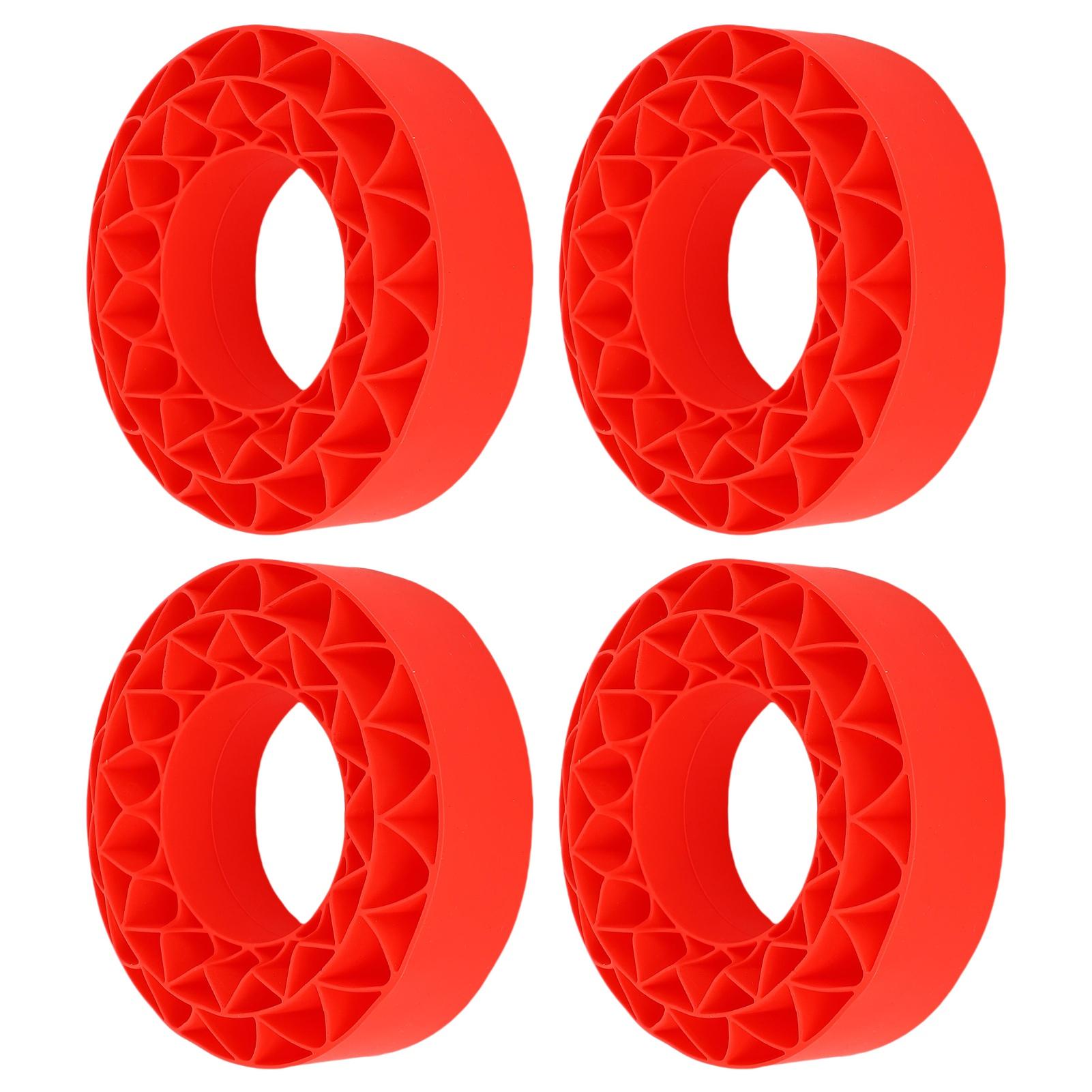 

4Pcs Silicone Tire Insert Fit for SCX10 III 106x42mm Vibrant Color 1.9in Tire Foam Set Red Red червоний