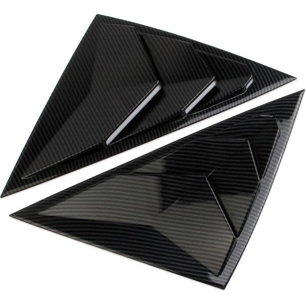 Carbon Fiber Style Side Window Louvers Air Vent Shades Cover Blinds for 2023-2025 Acura Integra