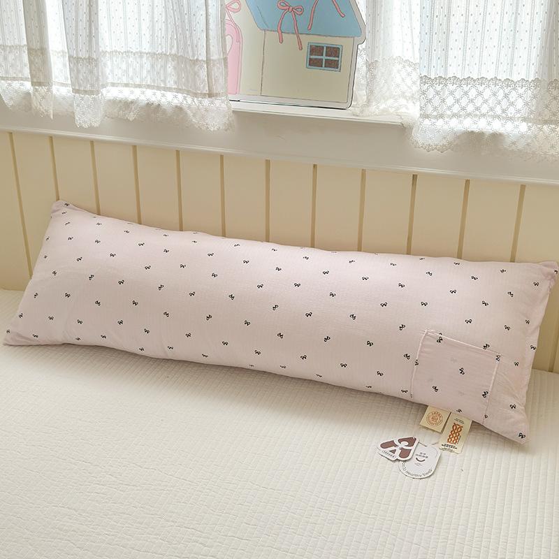 Cartoon Print Pregnant Women Side Sleeper Leg Clamp Pillow Cute Long Body Pillow with Phone Pocket for Sofa Backrest Kids Room Cushion with Core