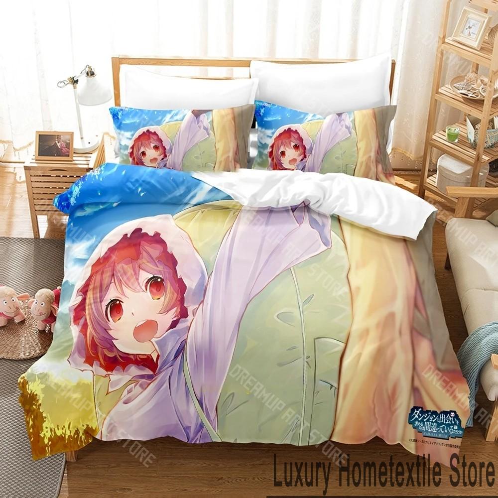 3D Printed DanMach Anime Bedding Set for Boys Girls Duvet Cover And Pillowcase Twin Queen King Full Single Double Sizes