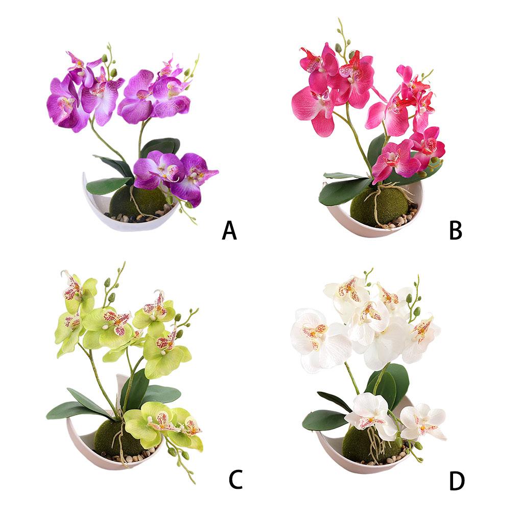 Umělá orchidej, umělá květina, zahradní dekorace, elegantní prostorově úsporná kuchyňská svatební dekorace, domácí samolepky, květiny