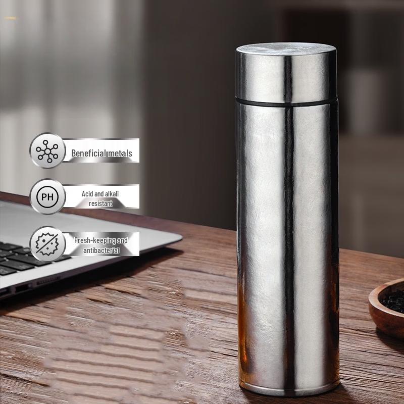 OLOEY Портативная титановая термобутылка с ситечком для чая