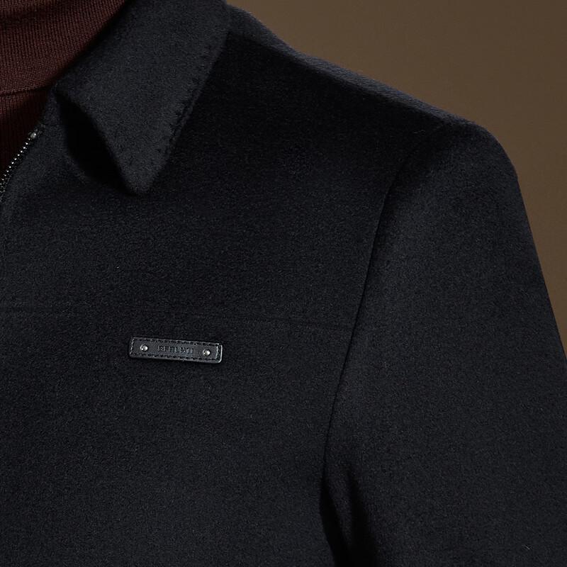 Antonio Men's Wool Blend Jacket with 90% Down Removable Liner