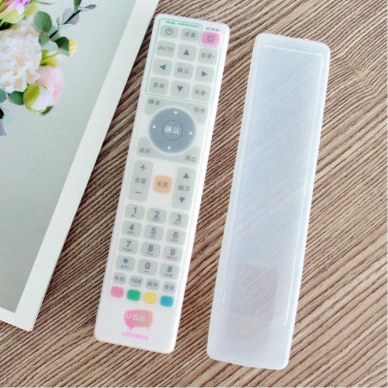 1 Adet Ev Uzaktan Kumanda Koruyucu Kılıf Uzaktan Kumanda Saklama Kabuğu Kontrolcü Kılıfı Şeffaf Silikon TV Uzaktan Kumanda Kılıfı