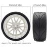 1/10 RC Racing Tires & Wheel Rims Hub 12mm Hex for 1:10 RC On Road Car Tamiya TT01 TT02 XV01 XV02 PTG-2 TA06 HSP HPI Kyosho
