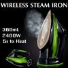 2400W/360ml Steam Iron 5 Speed Adjust Cordless Charging Portable Clothes Ironing Steamer Portable Ceramic Soleplate