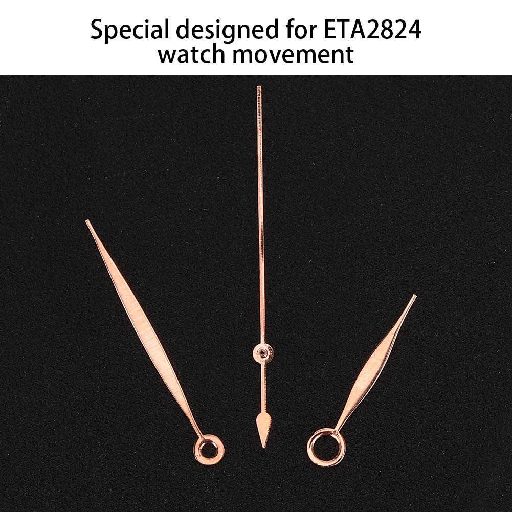 T41 Men Watch Hour Minute Second Hands Watch Needles Fit for ETA2824 Movement