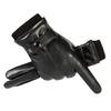 Warm Leather Gloves for Men and Women PU Leather Driving Plus Velvet To Protect The Cold All Fingers Outdoor Cycling Gloves