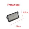 18 LED License Plate Lights for Land Rover Discovery/Freelander LR2, Black, 2-Pack