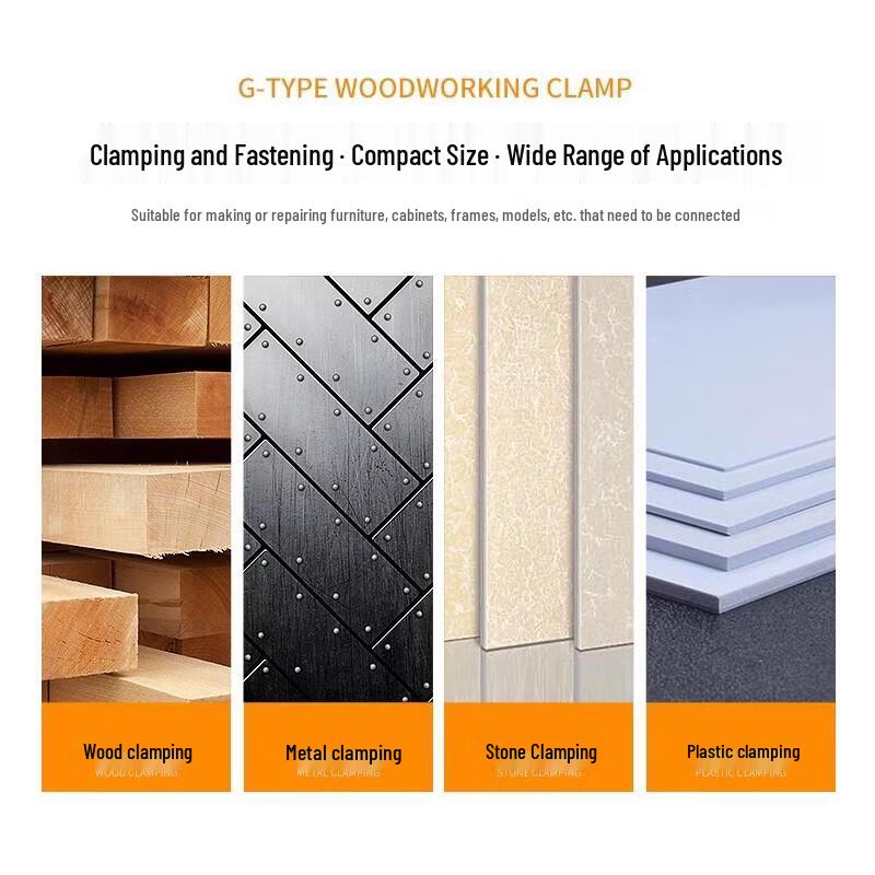 Heavy-Duty Woodworking Clamp Set