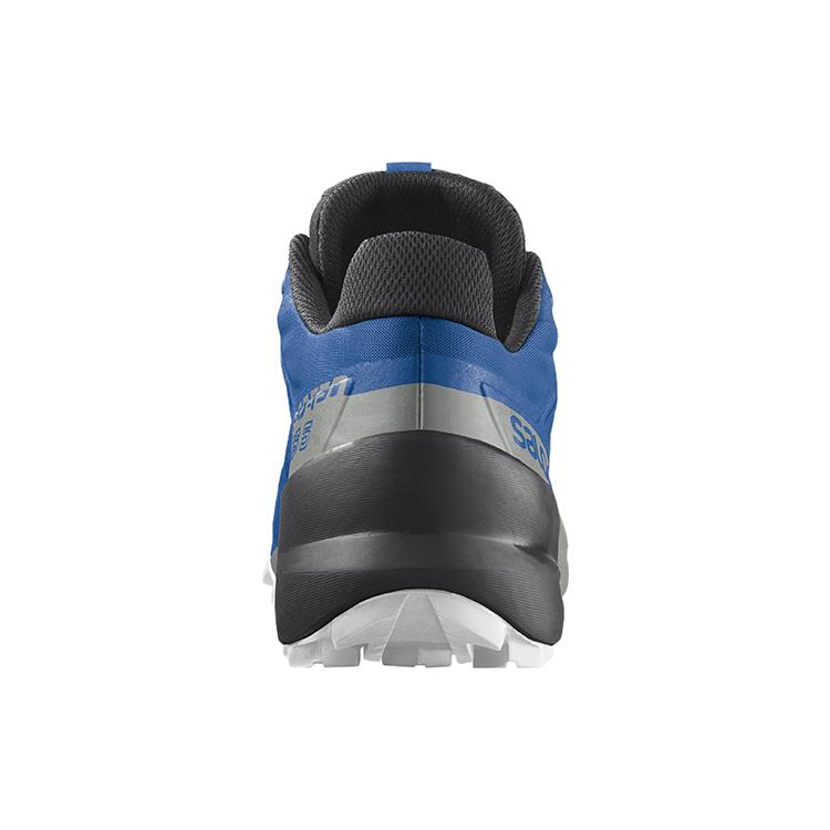 SALOMON Speedcross 5 Fabric Abrasion Resistant Low top Running Shoes Men's Black Blue 416095
