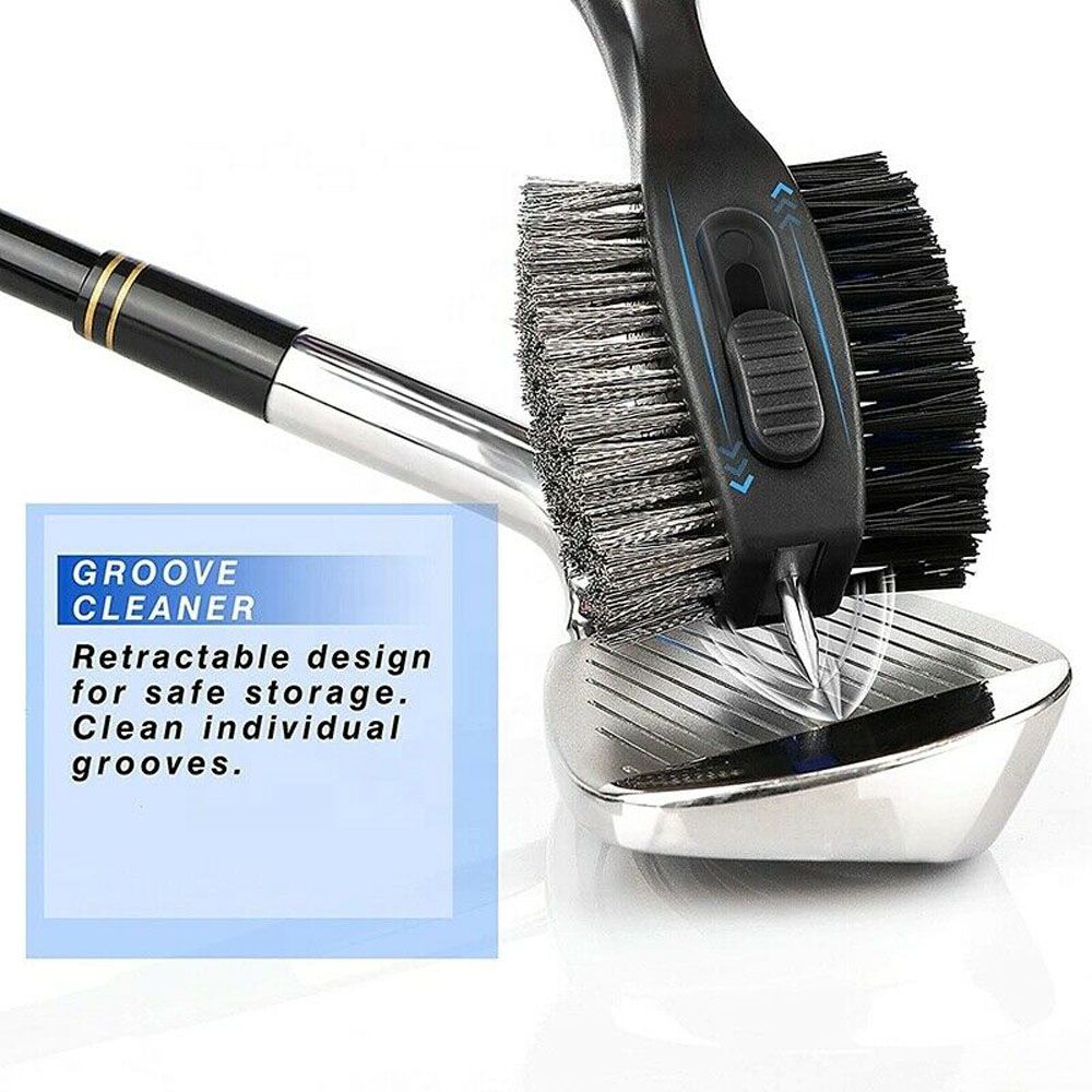 Goods Cleaning Tool Sharpener Tool Retractable Groove Cleaner Golf Club Brush Golf Accessories