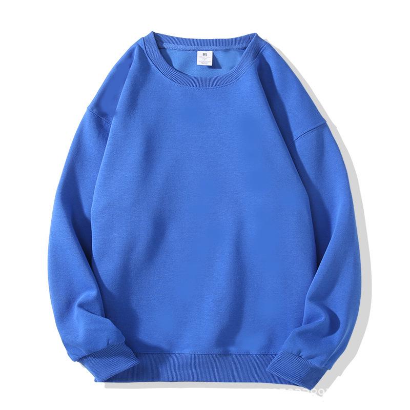 2025 Autumn/Winter Women's Casual Loose Round Neck Solid Sweatshirt - American Style Trendy Top
