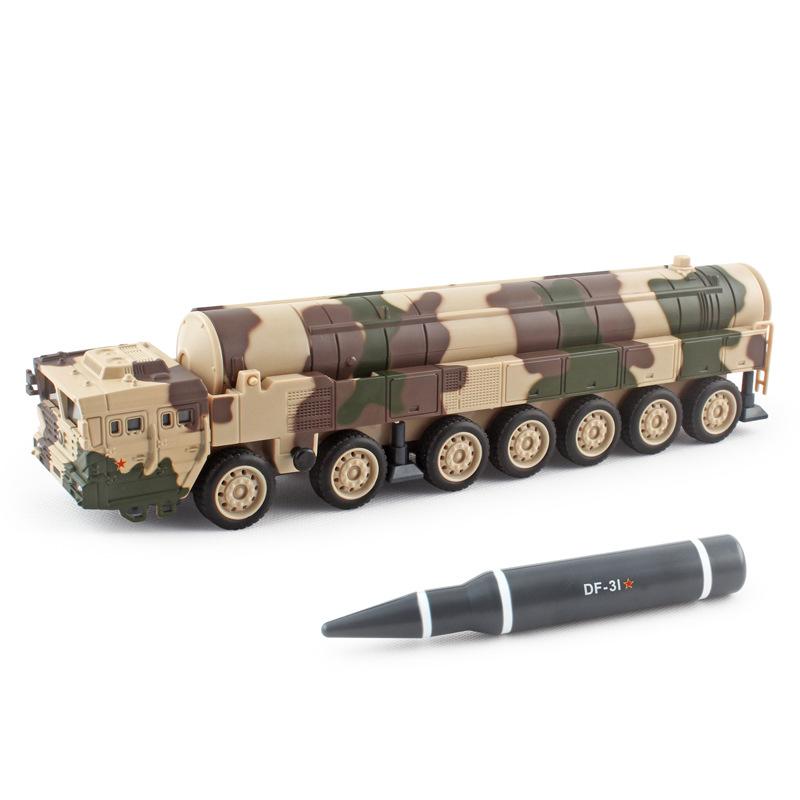1/50 Dongfeng 31 Wyrzutnia Rakiet Model Ze Stopu Pociski Mogą Być Wystrzeliwane Chłopcy Zabawki o Tematyce Militarnej