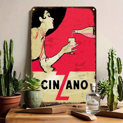 Vintage Cinco De Mayo Pour Metal Logo Tin Wall Art with FauxVintage Finishes Perfect for Bars Cafes Garages Ho