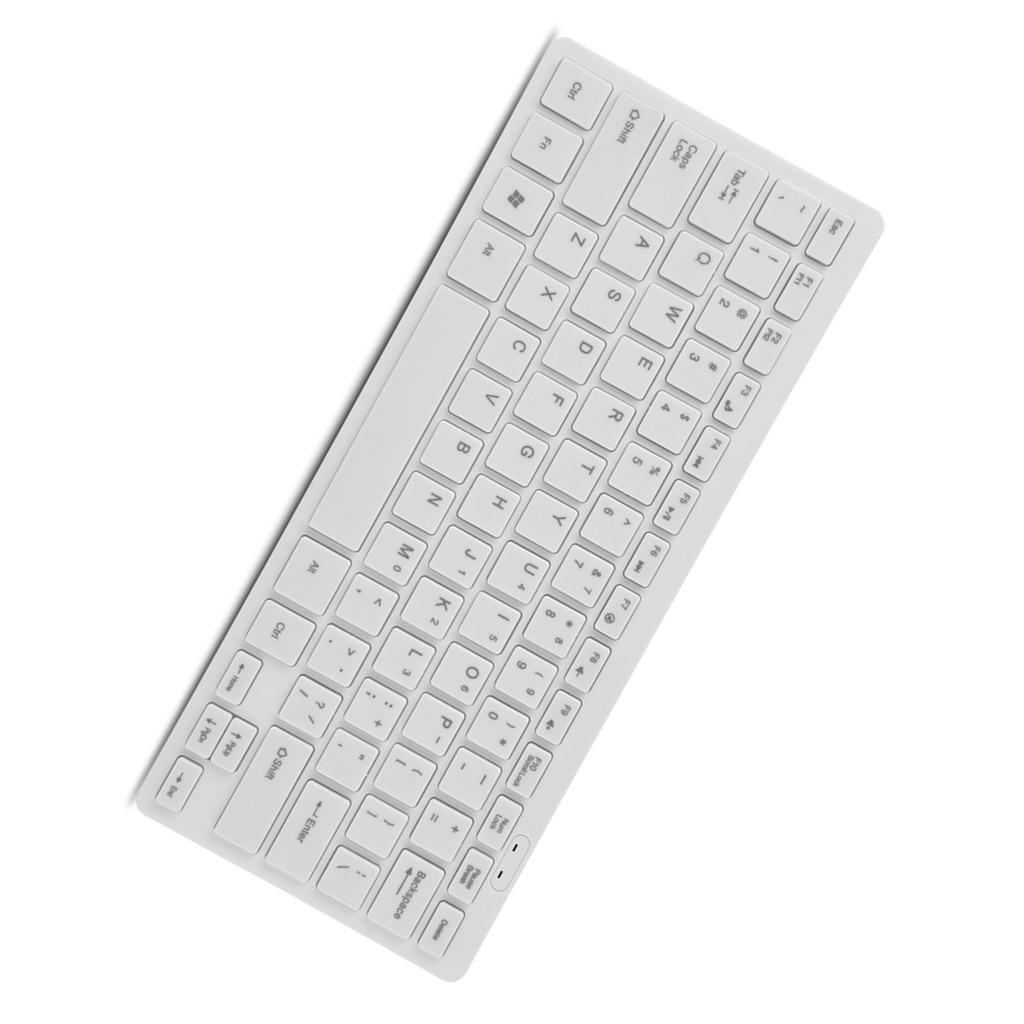 78 Keys Thin USB Wired Keyboard for Desktop Computer Laptop PC (Black)