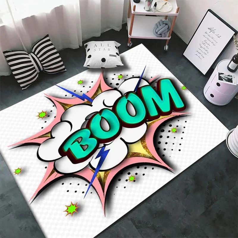 Cartoon Comic Rugs for Bedroom Children Play Mats Carpets Living Room Home Decoration Rugs Rugs for Bedroom Decor Home Carpet