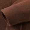 Semi fine spun round neck wool sweater with cashmere and sheep wool, men's knitted jacquard warm pullover sweater