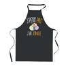 Tablier De Cuisine - PLANETEE - J'peux Pas Jongle - Noir - 90x60 Cm - Polyester
