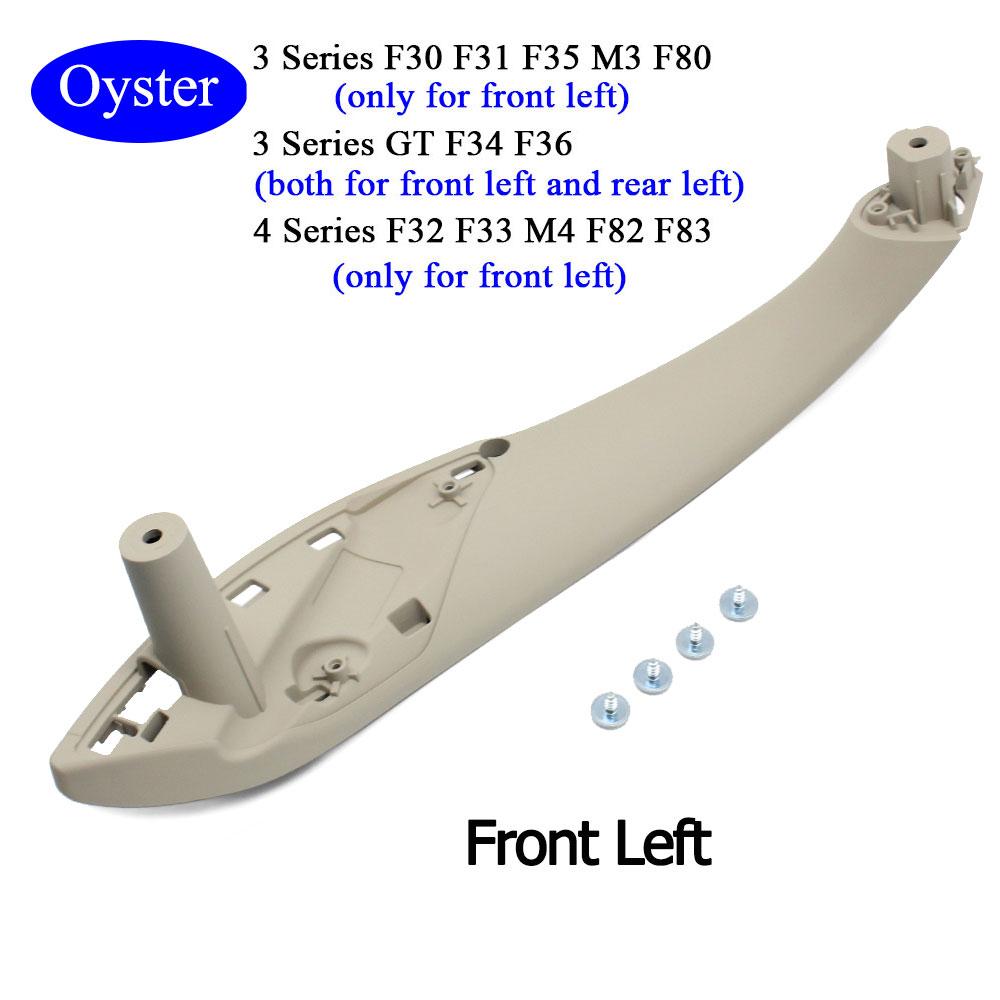 Car Accessories Interior Door Black Beige Left Right Pull Handle Trim Cover Replacement For BMW M3 M4 F30 F34 F36 F32 F33