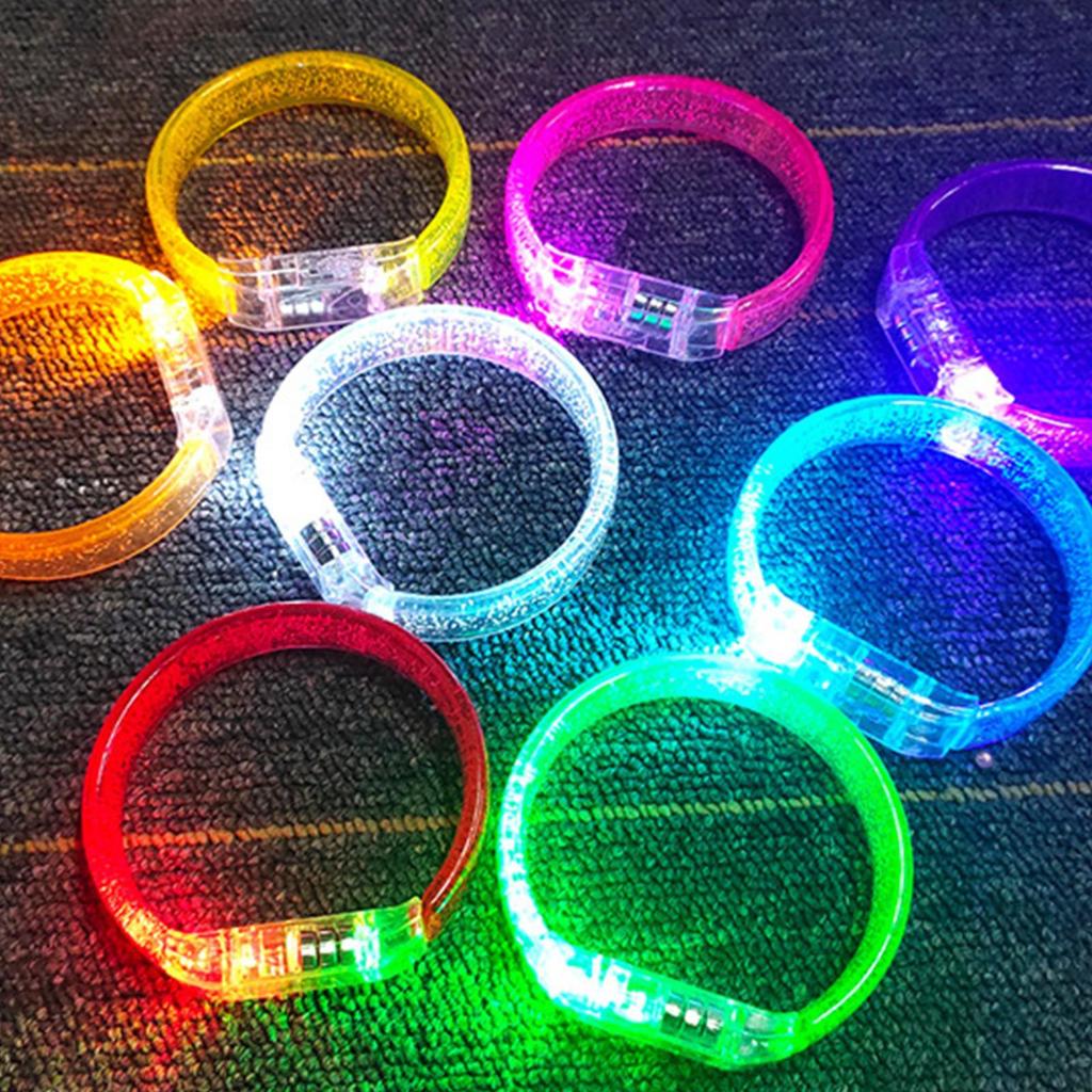 Flashing LED Wristband Multicolor Luminescent Bracelet for Party Concert Festival Waterproof Reusable Lighting Supplie
