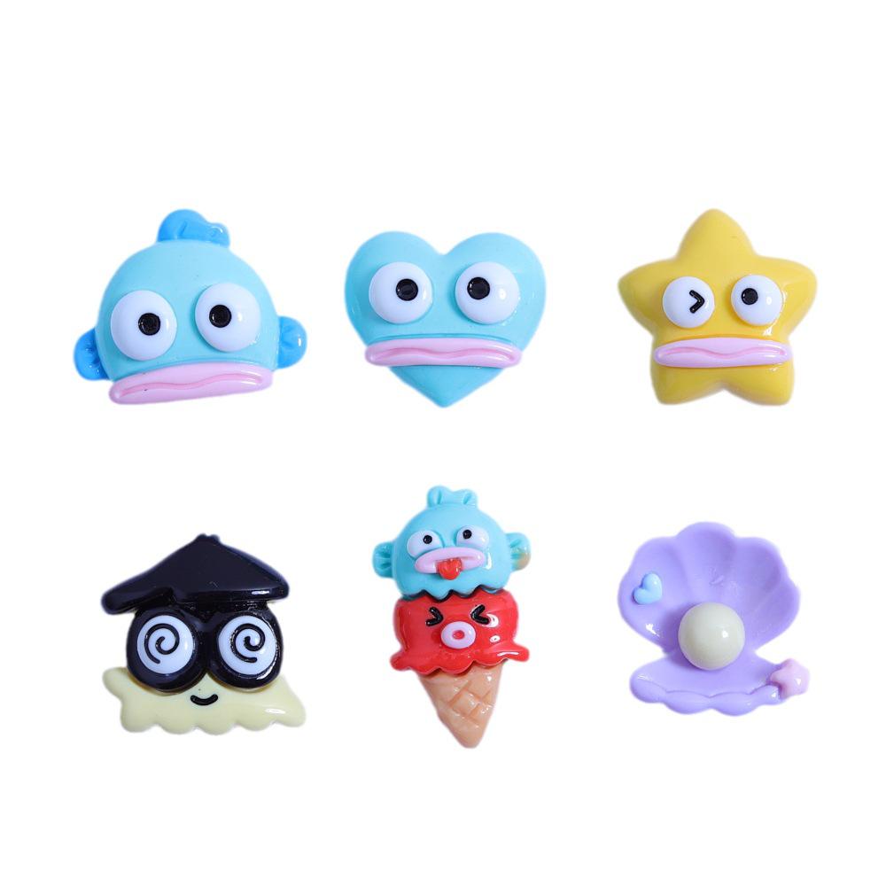 Handmade Cartoon Big Mouth Fish Shoe Charms for Crocs