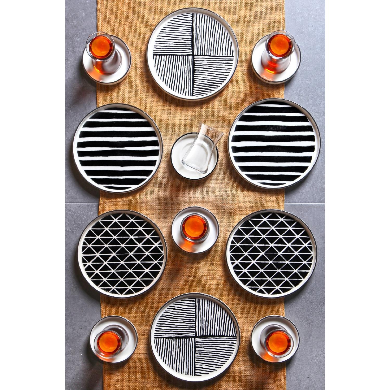 

Штабелируемый чайный сервиз для завтрака Pop Blackwhite из 18 предметов - Чайный сервиз для завтрака с чайными чашками