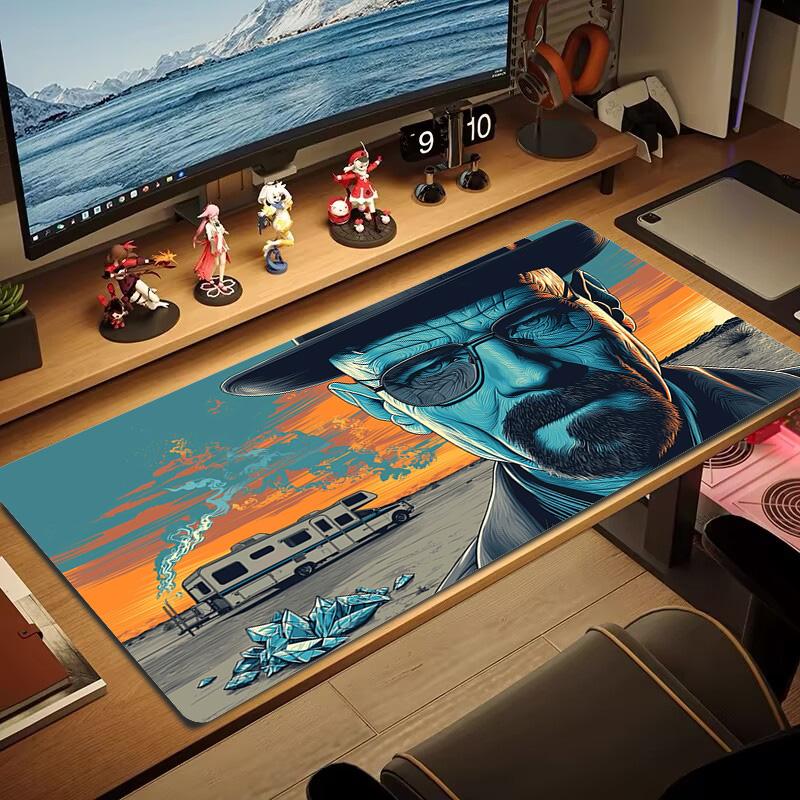 Breaking Bad Color Mouse Pad Large Gaming Table Cushion Non-slip Laptop Tablet Big Mousepad XXL Mat Mini PC Playmat With Lock Edge