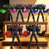 T-13 Demon Mecha 3D Printed Action Figure, Articulated Joints  Model Kit, DIY Assembly Toy with Colorful Claw, Desktop Decor