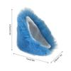 2Pcs Motorcycle Helmet Cat Ears, Cute Accessories for Snowboarding, Skiing and Biking Blue