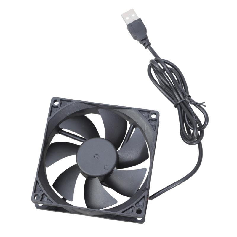 5V USB PC Router Fan 90mm Cooling Fan Brushless Portable Cooling Fan Replacement for Router Modem TV Box Electronics