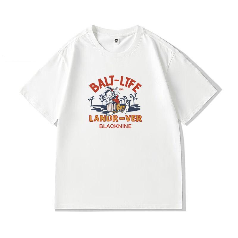 

Summer New Cotton Short-sleeved T-shirt Men s Printing Loose Trendy Brand Large Size Shoulder Half Sleeve S