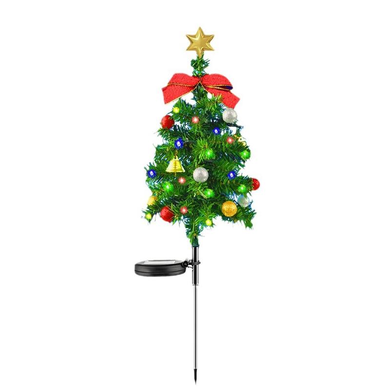 

Non-Toxic Chriatmas Tree Solar Colour Light Festival Holidays Atmosphere Inserted Solar Lamp Outdoor Lawn Courtyard Led Decoration Lights