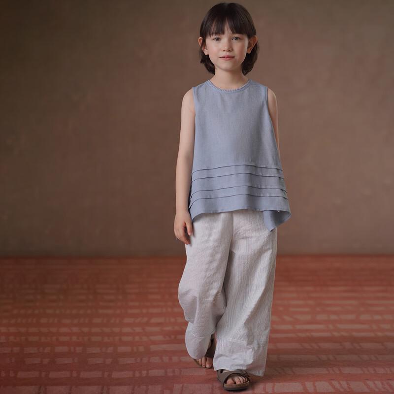 Hacikis Girls' Summer Loose A-line Sleeveless Top
