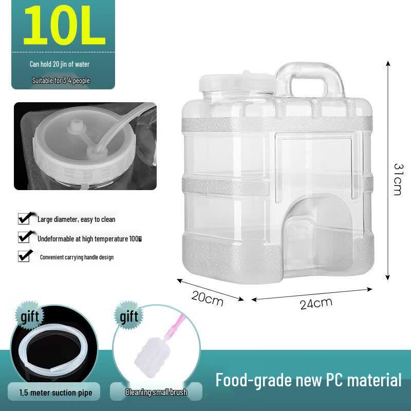 ZISIZ Portable Plastic Water Dispenser Bucket