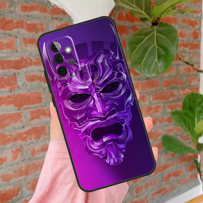 

Japanese Oni Hannya Demon Mask Case For Samsung Galaxy A55 A35 A25 A15 A53 A33 A13 A51 A71 A12 A32 A52 A14 A34 A54 Cover Samsung A32 4G