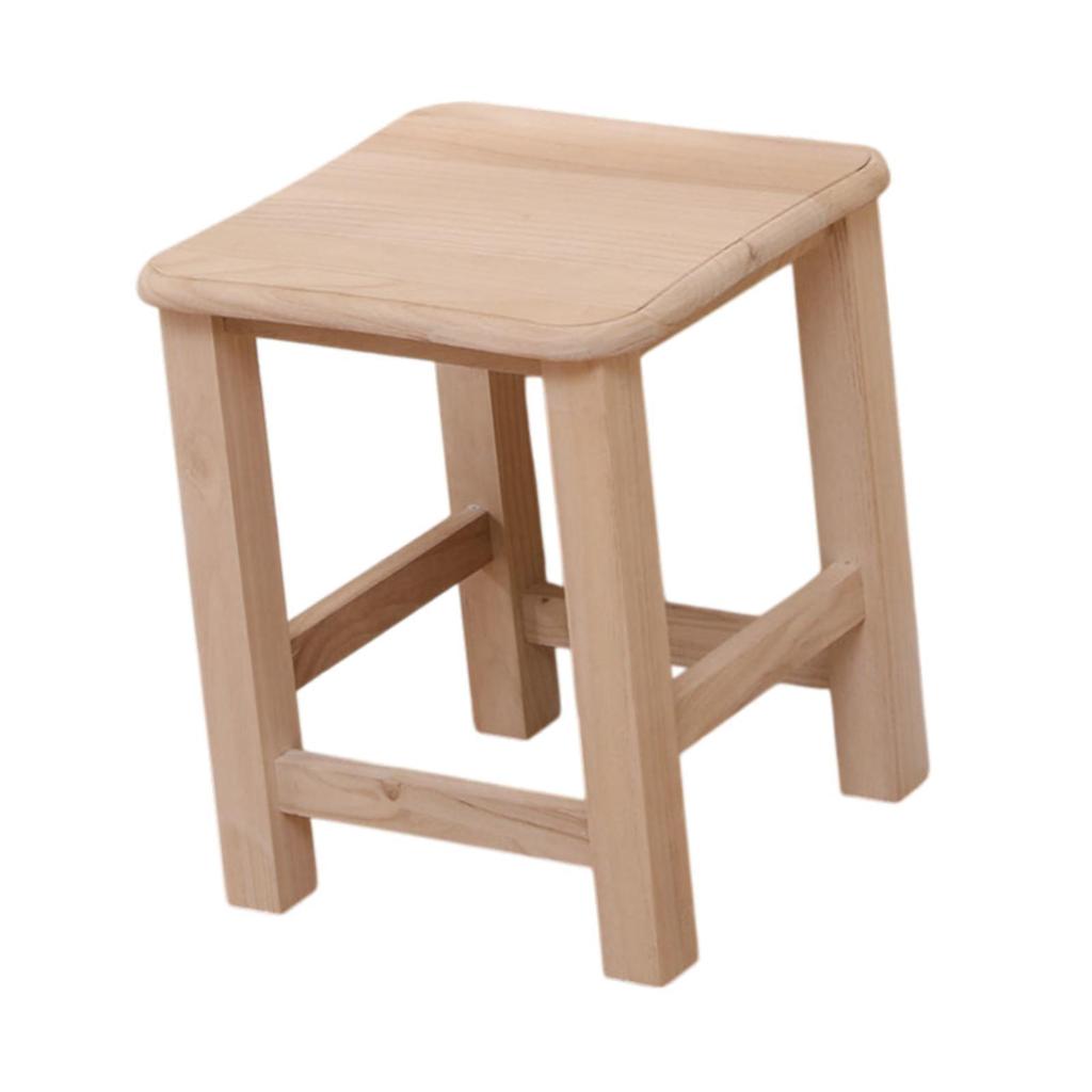 Wooden Foot Stool Change Shoe Stool Garden Plant Pot Display Stand Square Footstool for Bathroom Apartment Doorway Home Bedroom