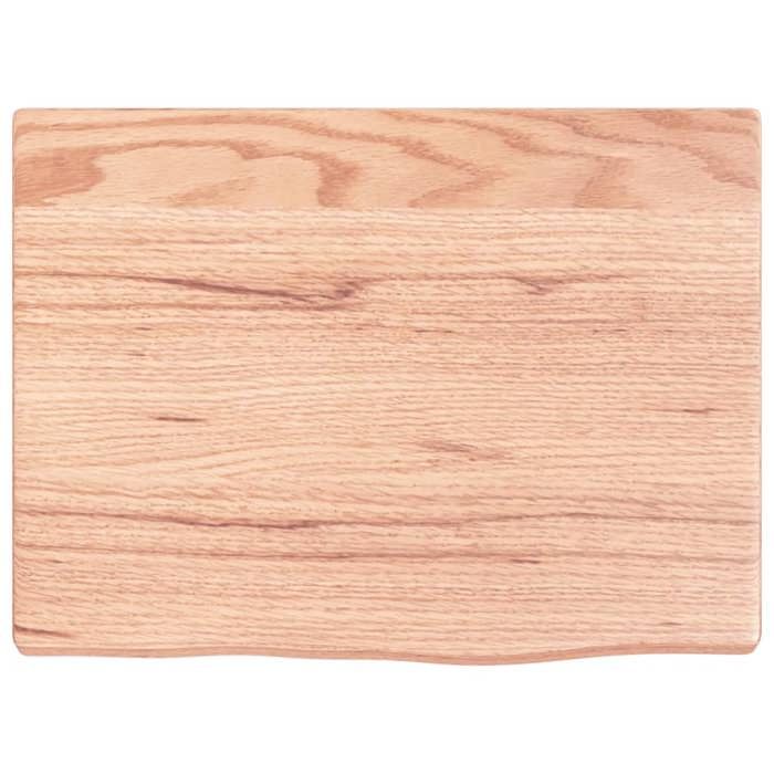 VidaXL Étagère murale marron clair 40x30x2 cm bois chêne massif traité 363626