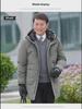 Men's 2024 Winter Hooded Down Jacket - Medium Length, Thick, and Warm for Middle-aged and Elderly