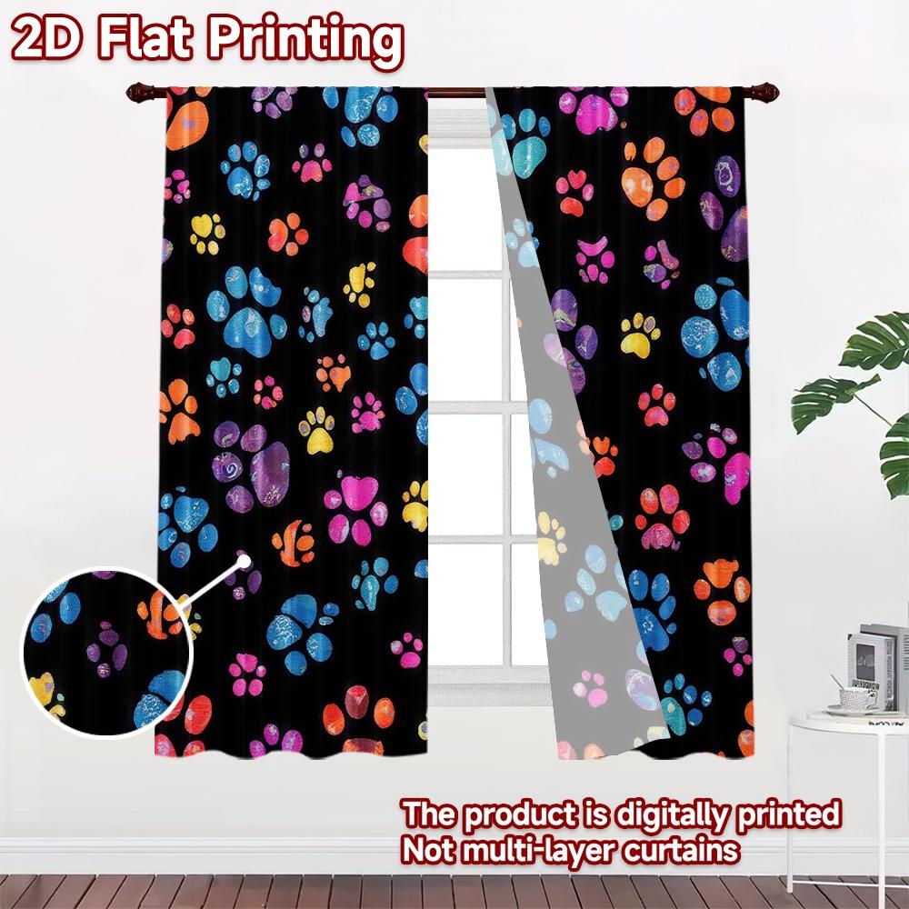 2D flache Fotokulisse Beliebter Fotografie-Banner Bunte Tierpfoten 100% Polyester Feiertagsdekorationen für