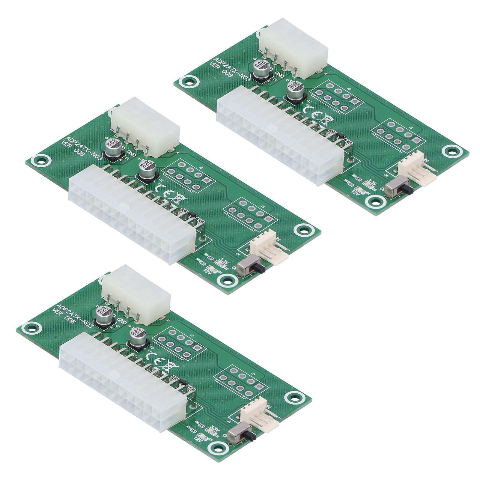 

3Pcs MultiPower Synchronization Start Card with 24Pin Connection Line Computer Adapter