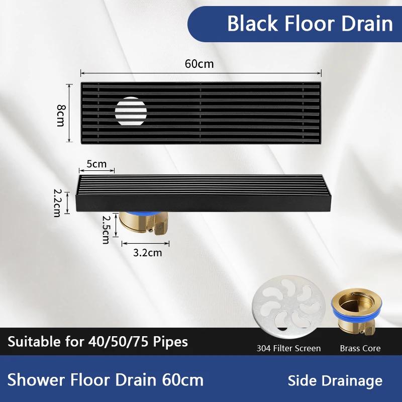 Bathroom Odorproof Floor Drain Stainless Steel Linear Shower Drainage Filter Crazy Drainage Floor Drain for Kitchen Accessories