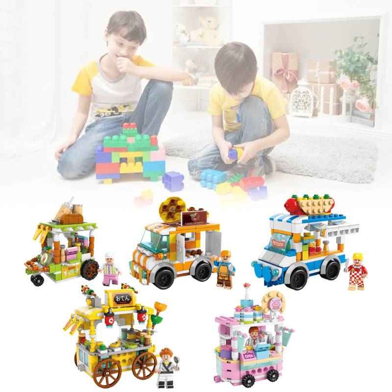 Block Dessert Building City Street View Model Kid Multi Shape Jigsaw Puzzle Gift