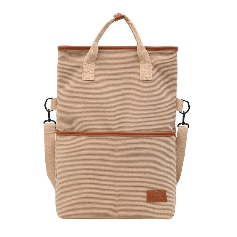 Simple casual lightweight bucket bag shoulder bag versatile messenger bag female college student class commuter backpack