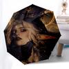 1pc Golden Moonlight Fantasy Umbrella: Automatic Opening/Closing, Foldable Design, Outdoor Use, Festival Gift for Fans & Travelers.L086