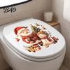 No Residue Seasonal Wall Decor Cute Santa Snowman Christmas Decals, Removable PVC Stickers with Festive Indoor Holiday Decorations Elf Gift Elements,