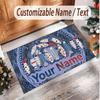 Decorative Artwork Theme Soft Crystal Velvet Rug Custom Name & Text Print Non Slip Floor Rug for Bedroom Living Room