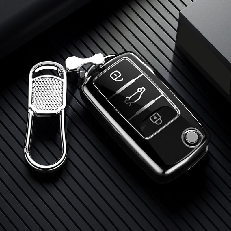TPU Protector Shell Fob for Volkswagen VW Tiguan Polo Golf MK5 6 Passat Lavida Skoda Octavia Car Smart Key Cover Case Zr9